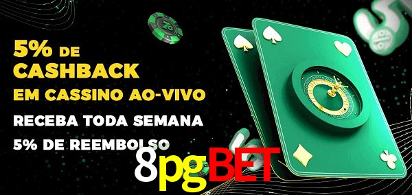 Promoções do cassino ao Vivo 8pgbet